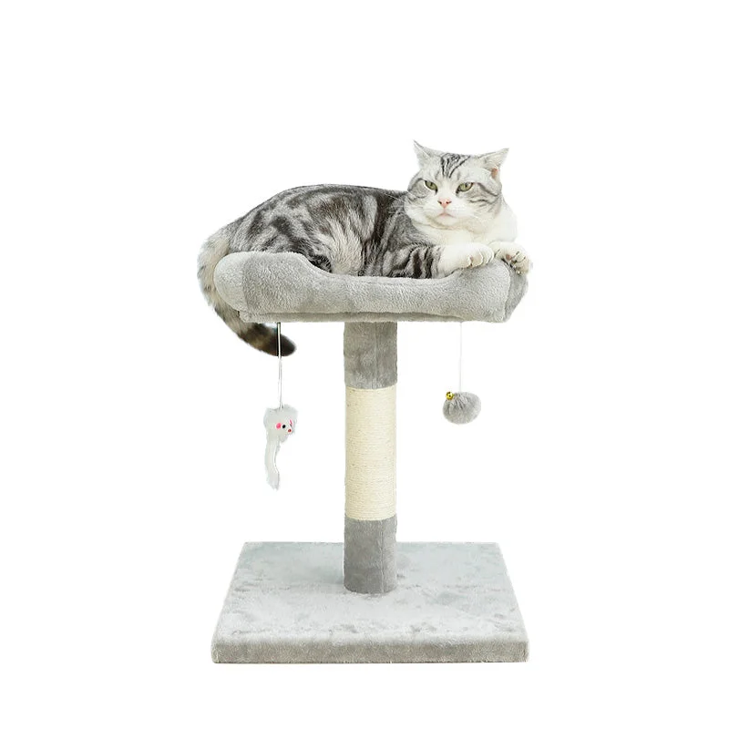 Foldable dog shade tent-20 inches cat tree with mouse toy