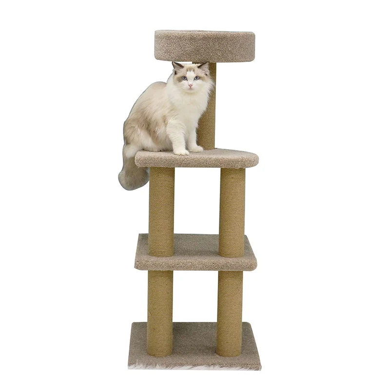 Sturdy cat window ledge-45 inches all wrapped sisal cat tree