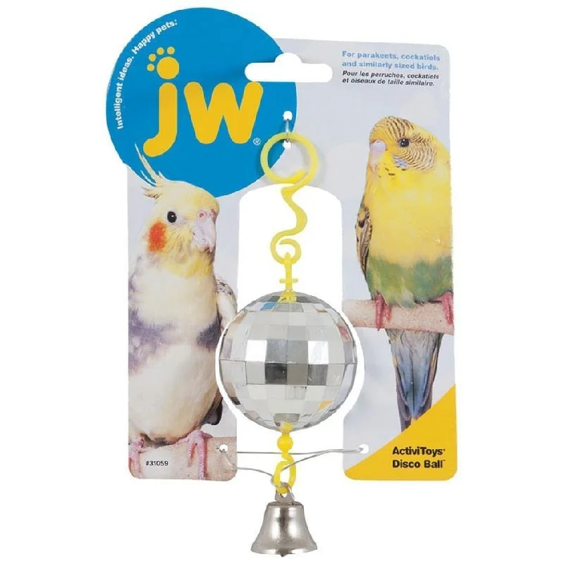 Sticky pet hair remover-ACTIVITOYS DISCO BALL BIRD TOY