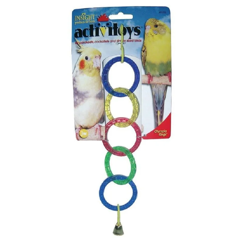 Sturdy pet access ramp-ACTIVITOYS OLYMPIC RINGS BIRD TOY