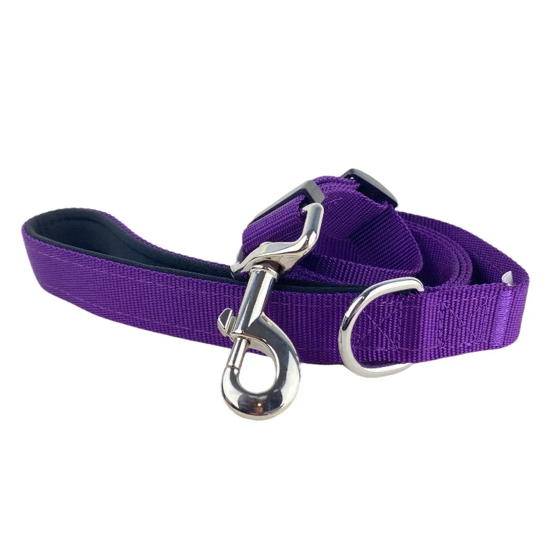 Quiet-flow pet fountain-Adjustable Leash - Purple