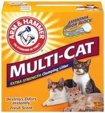 USB-charged pet cooler-Arm & Hammer Multi-Cat Extra Strength Scented Clumping Litter