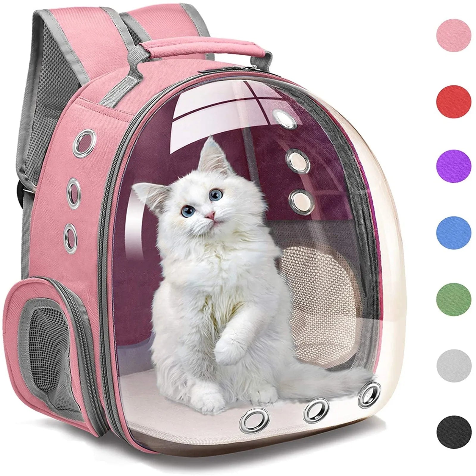 Sealable pet snack jar-Cat Breathable Transparent Travel Bag