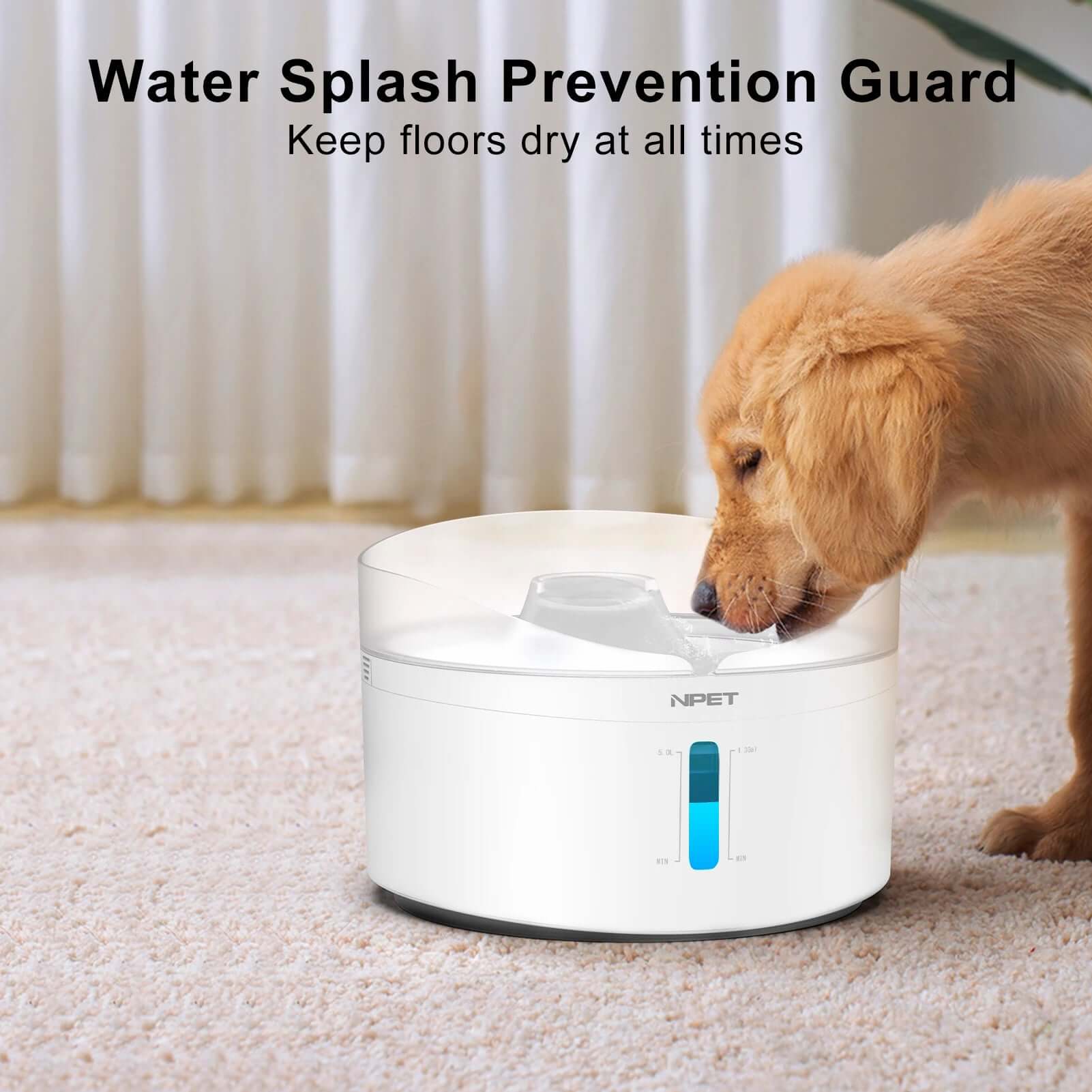 Padded pet airline bag-Automatic dog water fountain 5L Large capacity