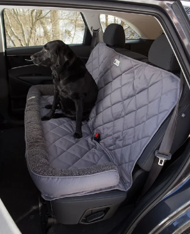 Recycled pet food spoon-Back Seat Protector with Fleece Headrest for Dogs