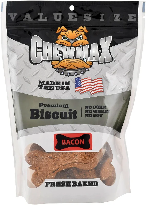 Cooling mesh pet jacket-Chewmax Premium Bacon Biscuits, 4"L