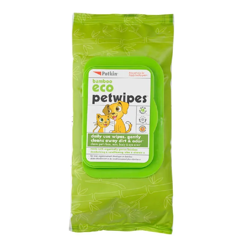 Adjustable pet sling carrier-Bamboo Eco Petwipes, 80 ct