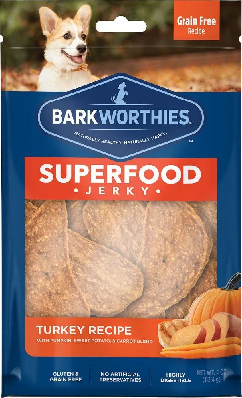 Mesh birdcage seed catcher-Barkworthies Turkey with Pumpkin, Sweet Potato & Carrot Superfood Jerky Dog Treats