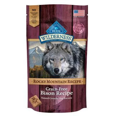 Pet-safe dish detergent-Blue Buffalo Wilderness Rocky Mountain Bison Biscuits 8oz