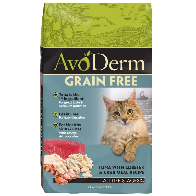 Sticky pet hair remover-Breeder’s Choice Pet Foods, LLC AvoDerm Grain-Free Tuna with Lobster and Crab Meal