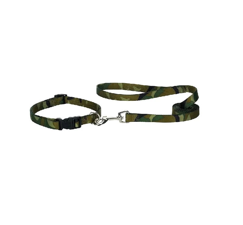 Mesh birdcage seed catcher-Casual Canine ZA6751 66 43 Dog Lead, Camo Green, 6 ft L