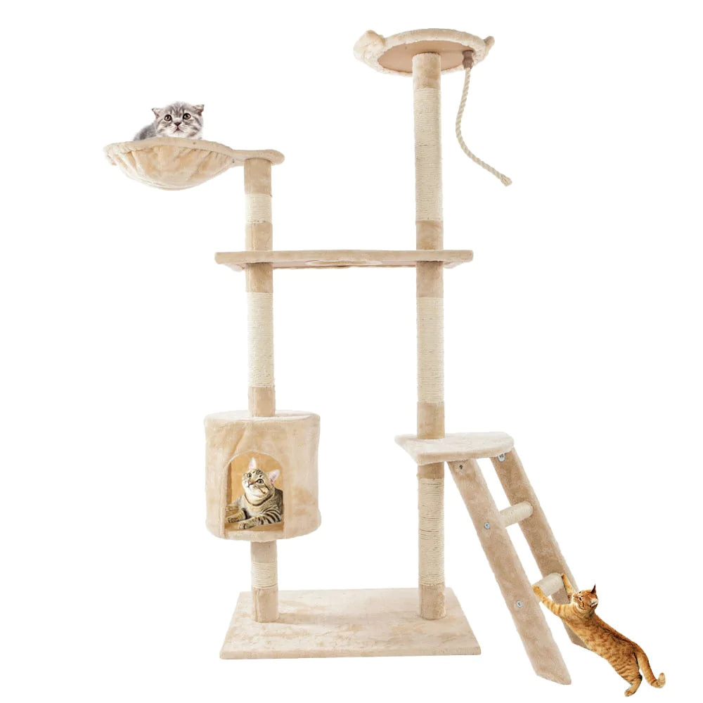 Adjustable fish tank warmer-Cat Tree House Climbing Tower