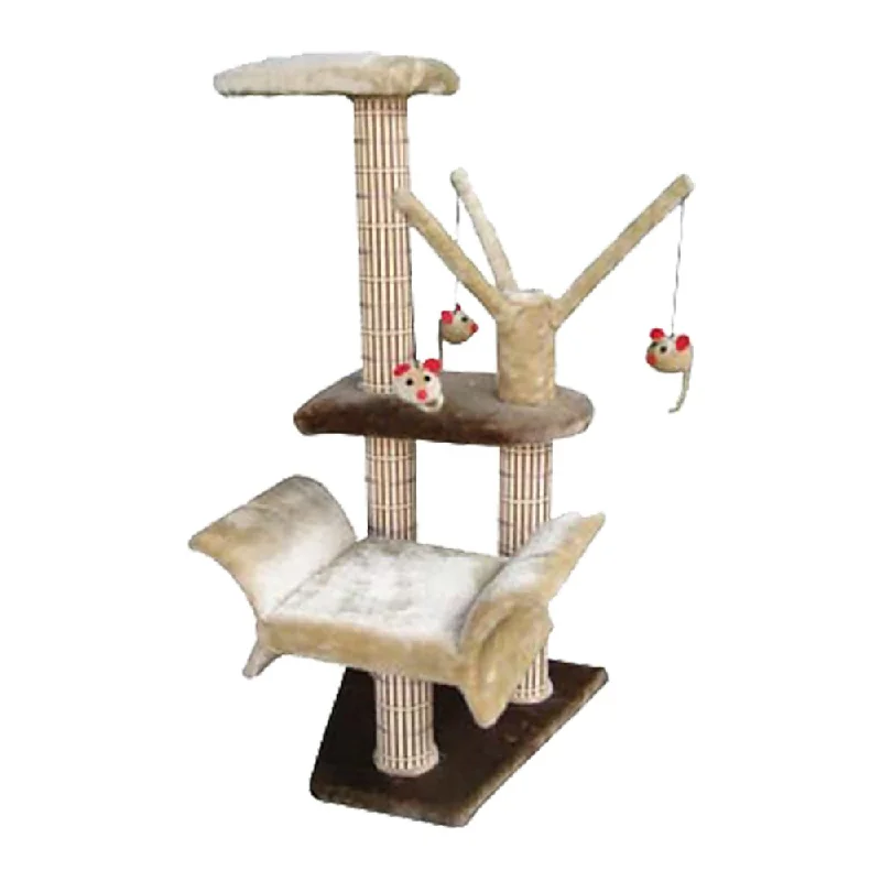 Hanging bird seed tray-Cat Furniture & Scratcher with Toy