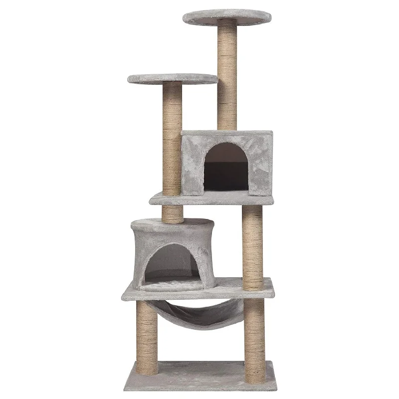 Submersible aquarium light-Condo Pet Furniture Multi-Level Kitten Activity Tower Play House with Sisal Scratching Posts Perch