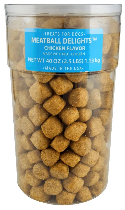 Tug-of-war dog rope-Chicken Meatballs, 40 oz