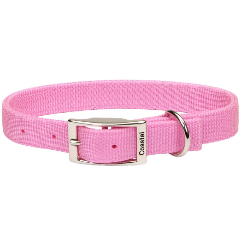 Portable cat climbing post-Coastal Pet® 02901-B-PKB26 Double-Ply Nylon Dog Collar, 1" x 26", Pink