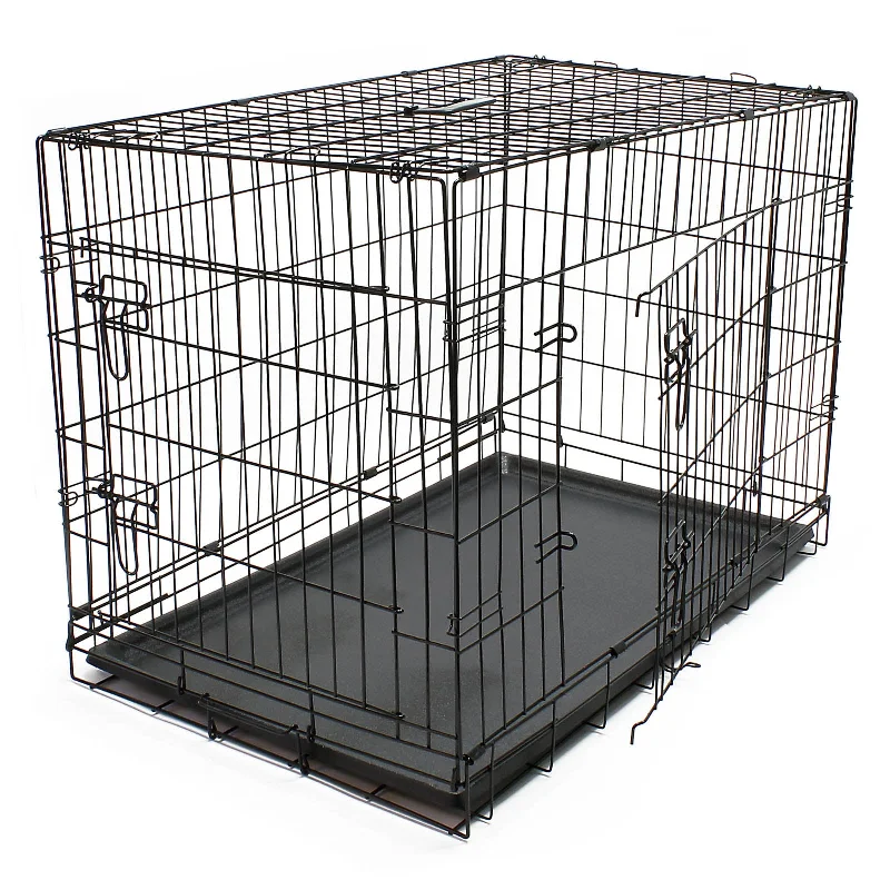 Tough catnip chew toy-Collapsible transport cage L kennel wire cage transport box