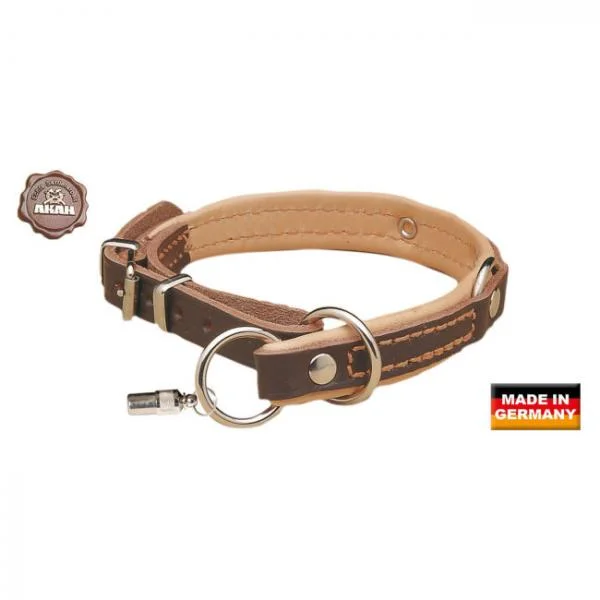 Sliding puppy treat puzzle-Akah Leather Lined Safety Collar