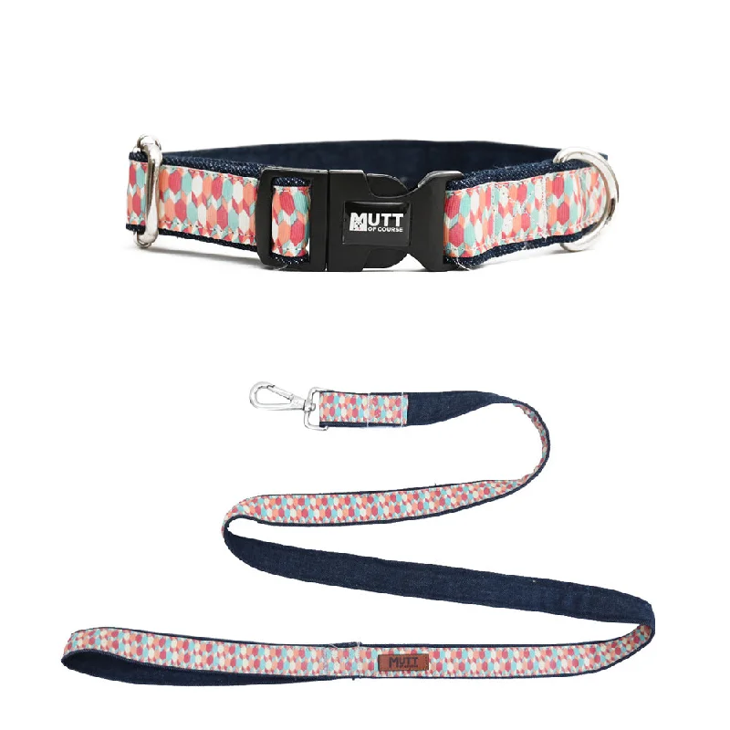 Breathable pet boot socks-Candy Barr Denim Collar + Leash Set