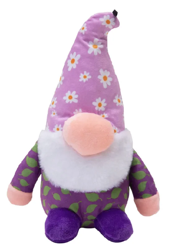 Rotating puppy treat toy-Daisy the Gnome, 10", Purple