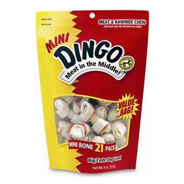 Pet-friendly air mist-Dingo Meat And Rawhide 21 Pack Mini Bone Chews