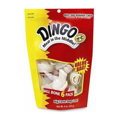 Rechargeable pet locator-Dingo Meat And Rawhide Small Bone 6 Pack Chews