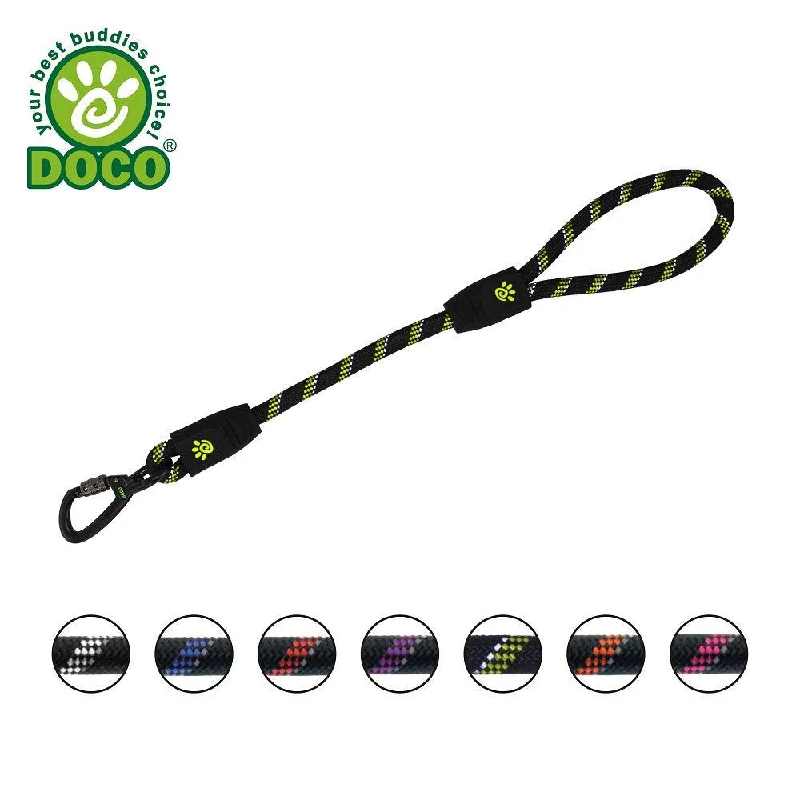 Ultrasonic bark control device-DOCO® Reflective Traffic Rope Dog Leash - Click & Lock Snap - 20 inch