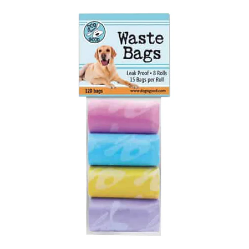 High-visibility pet vest-Dog is Good Pet Waste Bags Pastels, 8 Roll Pack