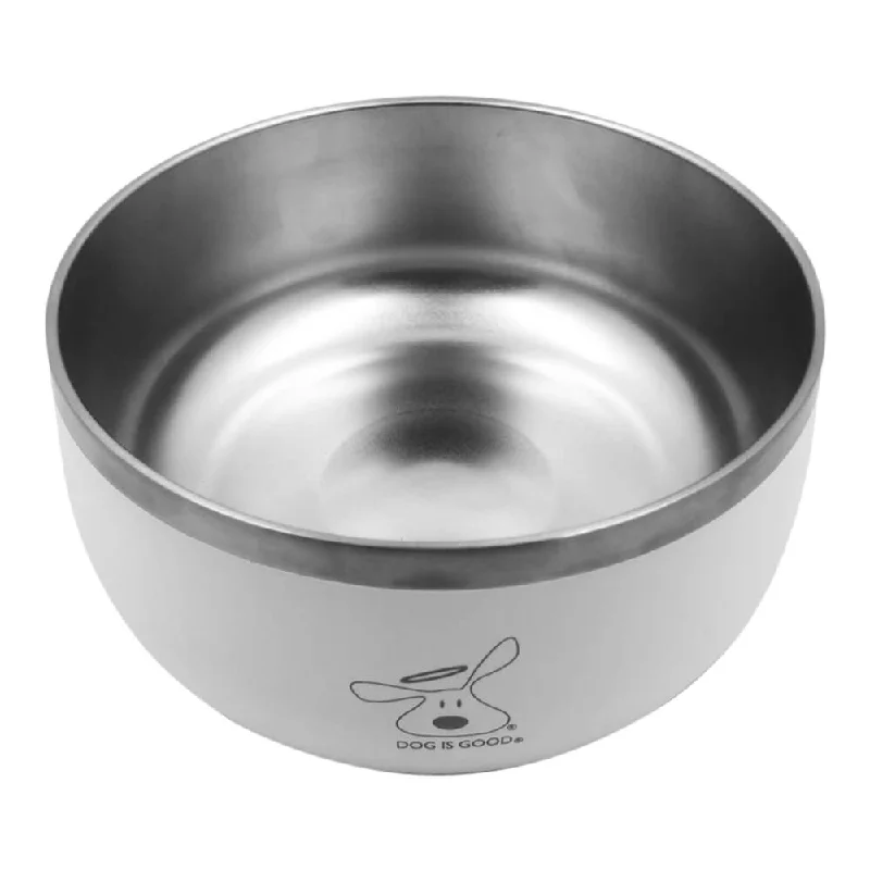 Etched ceramic pet dish-Dog is Good Stainless Steel Dog Bowl