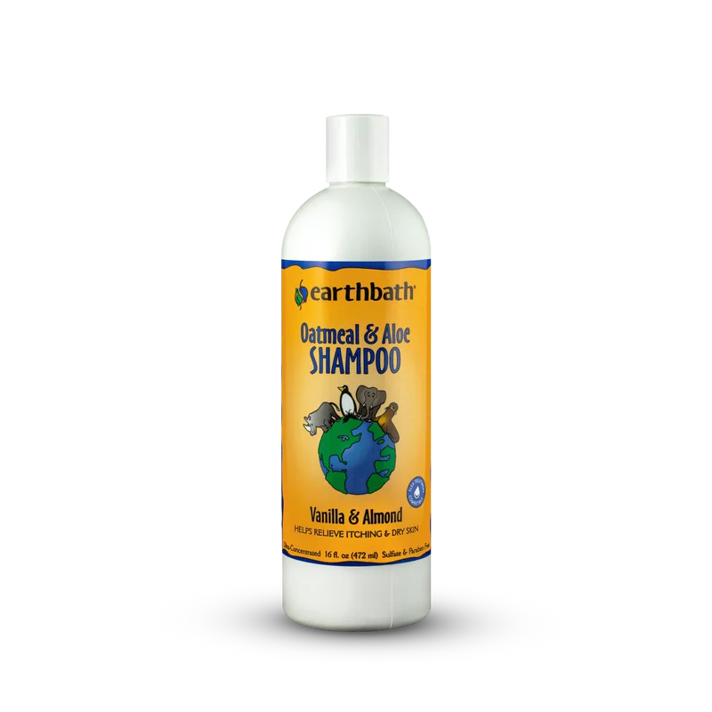 Battery-powered pet fan-Earthbath Vanilla & Almond Oatmeal & Aloe Shampoo for Dogs and Cats