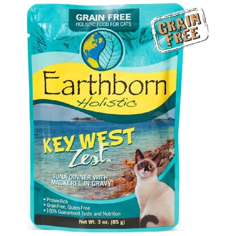 Solar-powered pet tracker-EARTHBORN HOLISTIC KEY WEST ZEST GF CAT POUCH (Tuna/Mackerel)