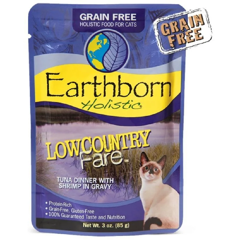 Stretch bunny walking harness-EARTHBORN HOLISTIC LOW COUNTRY FARE GF CAT POUCH (Tuna/Shrimp, 3-oz)