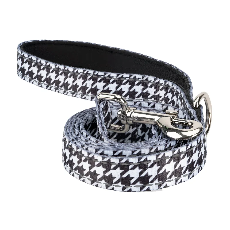 Herbal pet breath gel-EcoBark Houndstooth Dog Leash- Padded Comfort Grip Leash - 4ft, 5ft, and 6ft Leash for Small and Medium Dogs