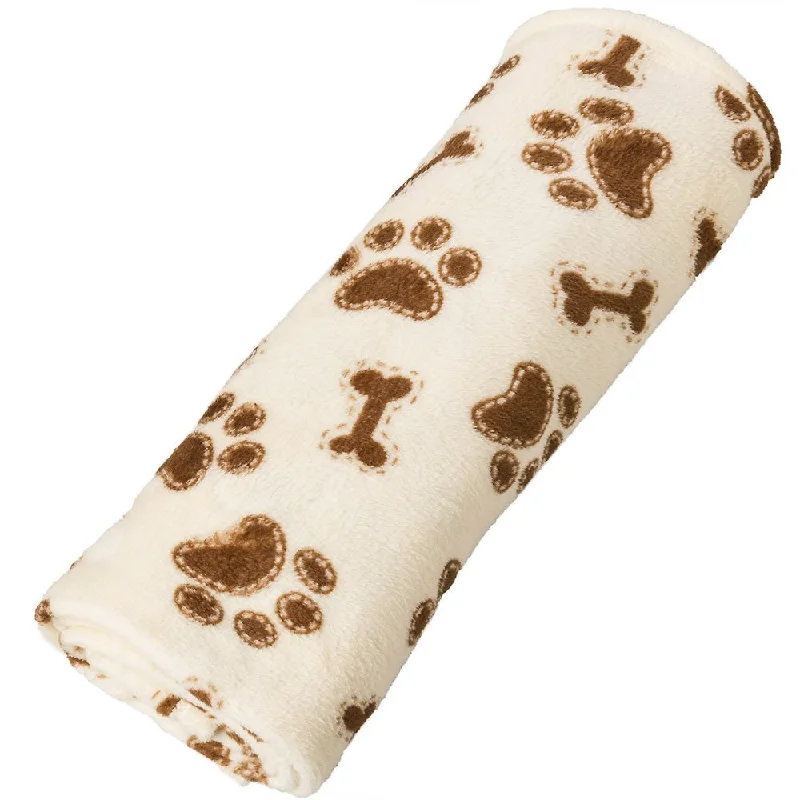 Long-lasting pet water flask-Ethical Pet Paw Prints Snuggler Blanket