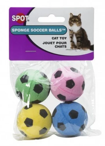 Plush hamster cuddle pouch-Ethical Pet SPOT Sponge Soccer Balls Cat Toy