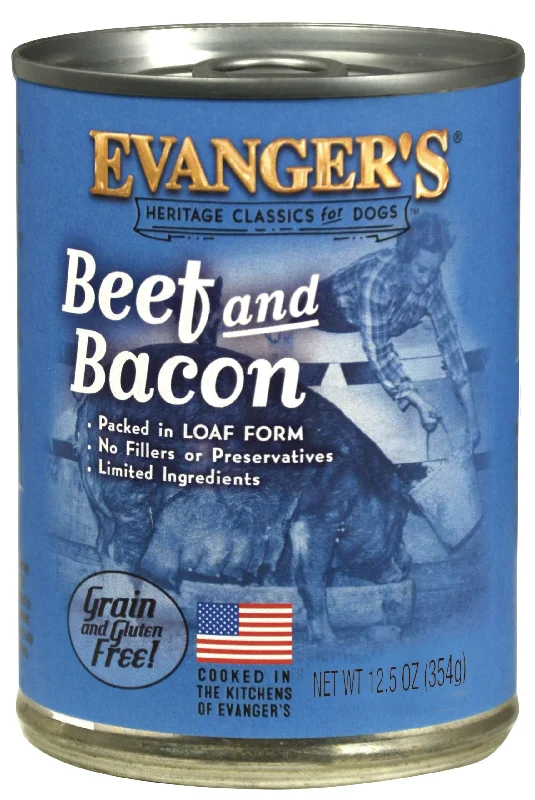 Odor-locking pet trash bin-Evanger's Heritage Classic for Dogs Beef & Bacon