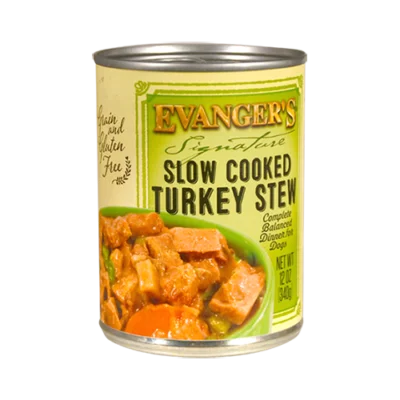 Chamomile pet calming band-Evanger's Signature Slow Cooked Turkey Stew For Dogs (12 Oz)