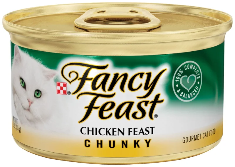 Scent-free pet waste bin-Fancy Feast Chunky Chicken Canned Cat Food