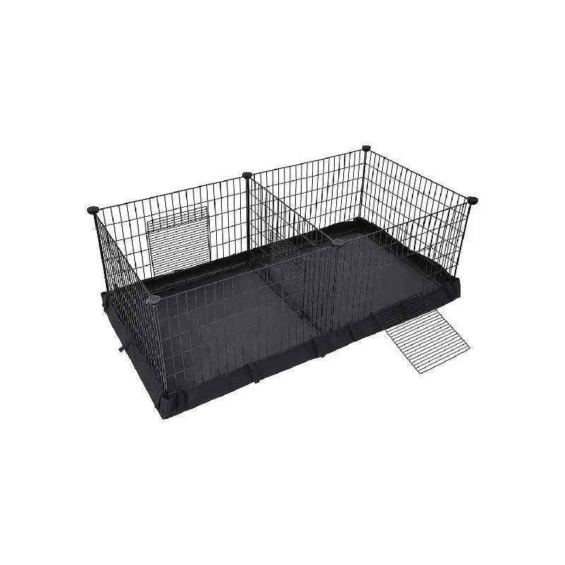 Compact dog grooming set-Pet Playpen with Divider Panel