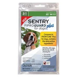 Plush dog bone toy-Fiproguard Plus Flea & Tick Squeeze On, 23-44-Lb. Dogs, 3-Pk.