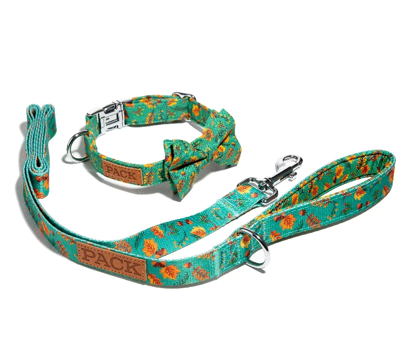 Herbal pet breath gel-Forest Maple Leash + Bowtie Collar