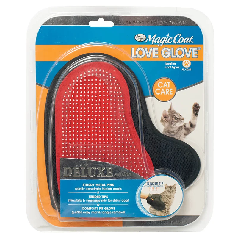 Soft puppy chew bone-Four Paws Magic Coat® Deluxe Love Glove® with Tender Tips for Cats