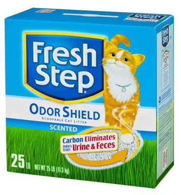 Fine-tooth pet flea comb-Fresh Step 30466 Odor Shield Cat Litter, 25 lb