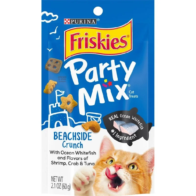 Locking pet food jar-Friskies Party Mix Beachside Crunch Cat Treats