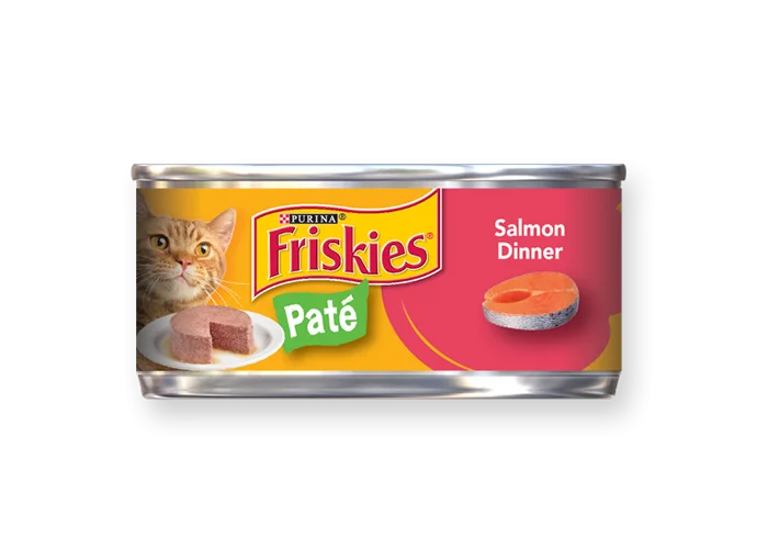 Neon bird walking harness-Friskies Pate Salmon Dinner Canned Cat Food