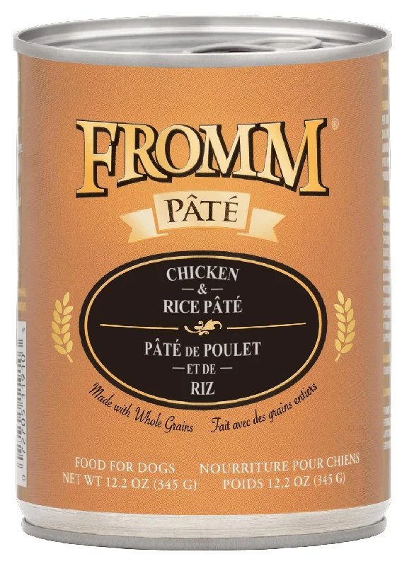 Recycled dog waste bags-Fromm Chicken & Rice Pâté Dog Food (12.2 oz, Single Can)