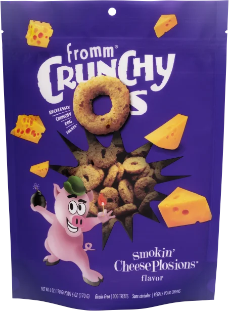 Portable cat climbing post-Fromm Crunchy O's Smokin' Cheese Plosions