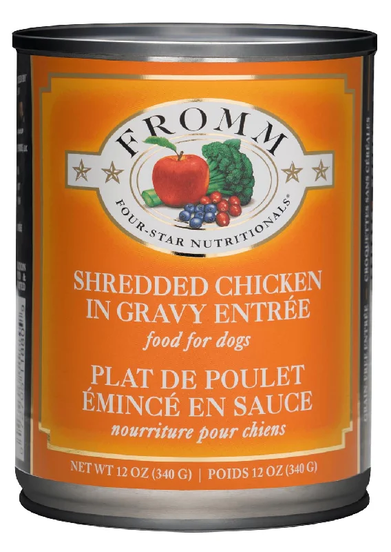 Rechargeable pet locator-Fromm Four-Star Shredded Chicken in Gravy Entrée Dog Food