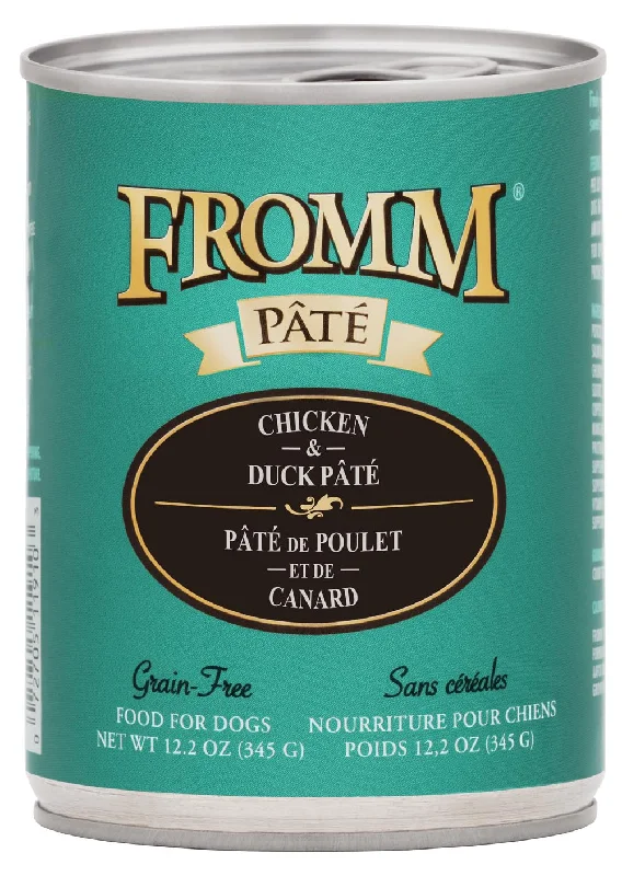 Long-lasting pet tie-out-Fromm Grain-Free Chicken & Duck Pâté Dog Food (12.2-oz, Single Can)