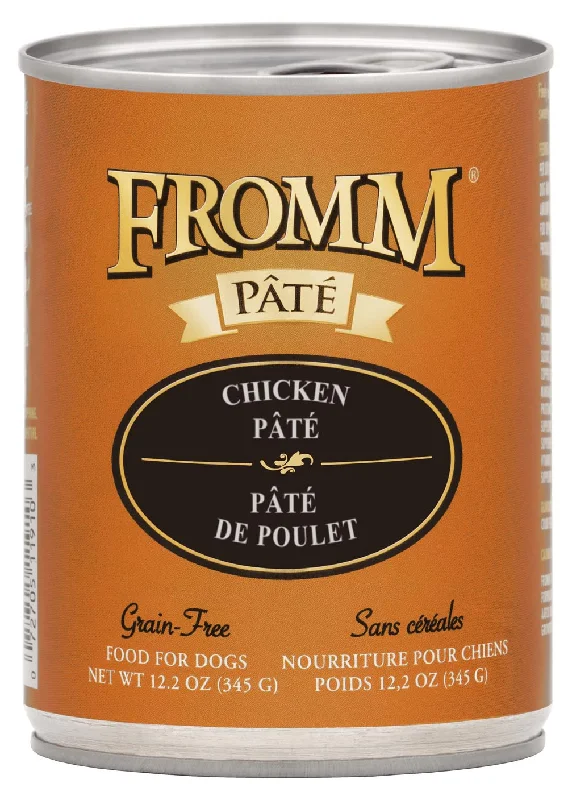 Padded dog crate cushion-Fromm Grain-Free Chicken Pâté Dog Food (12.2 oz)